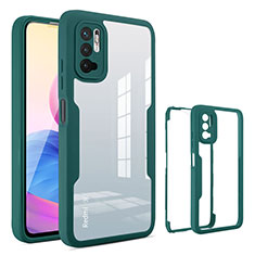 Carcasa Bumper Funda Silicona Transparente 360 Grados MJ1 para Xiaomi POCO M3 Pro 5G Verde