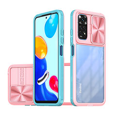 Carcasa Bumper Funda Silicona Transparente 360 Grados QW1 para Xiaomi Redmi Note 11 4G (2022) Azul Cielo