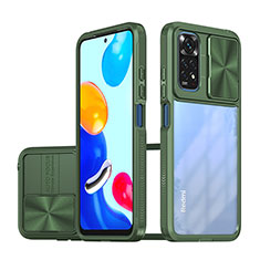 Carcasa Bumper Funda Silicona Transparente 360 Grados QW1 para Xiaomi Redmi Note 11 4G (2022) Verde