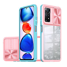 Carcasa Bumper Funda Silicona Transparente 360 Grados QW1 para Xiaomi Redmi Note 11 Pro 5G Azul Cielo