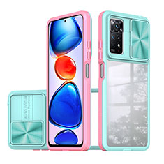 Carcasa Bumper Funda Silicona Transparente 360 Grados QW1 para Xiaomi Redmi Note 12 Pro 4G Rosa