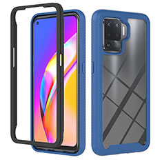 Carcasa Bumper Funda Silicona Transparente 360 Grados YB1 para Oppo A94 4G Azul