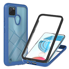 Carcasa Bumper Funda Silicona Transparente 360 Grados YB1 para Realme C21Y Azul