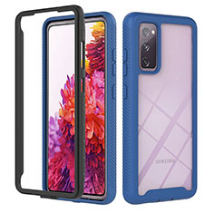 Carcasa Bumper Funda Silicona Transparente 360 Grados YB1 para Samsung Galaxy S20 FE 4G Azul