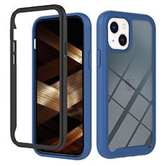 Carcasa Bumper Funda Silicona Transparente 360 Grados YB2 para Apple iPhone 13 Azul