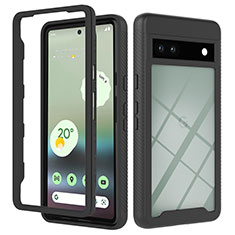 Carcasa Bumper Funda Silicona Transparente 360 Grados YB2 para Google Pixel 7a 5G Negro