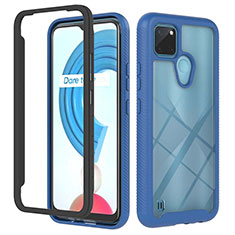 Carcasa Bumper Funda Silicona Transparente 360 Grados YB2 para Realme C25Y India Azul