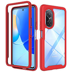 Carcasa Bumper Funda Silicona Transparente 360 Grados ZJ1 para Huawei Honor 50 SE 5G Rojo