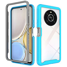 Carcasa Bumper Funda Silicona Transparente 360 Grados ZJ1 para Huawei Honor Magic4 Lite 4G Azul Cielo