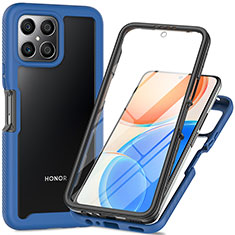 Carcasa Bumper Funda Silicona Transparente 360 Grados ZJ1 para Huawei Honor X8 4G Azul