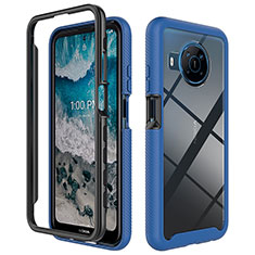 Carcasa Bumper Funda Silicona Transparente 360 Grados ZJ1 para Nokia X100 5G Azul