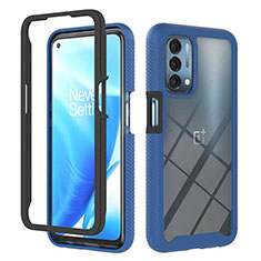 Carcasa Bumper Funda Silicona Transparente 360 Grados ZJ1 para Oppo A74 5G Azul