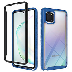 Carcasa Bumper Funda Silicona Transparente 360 Grados ZJ1 para Samsung Galaxy M60s Azul