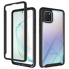 Carcasa Bumper Funda Silicona Transparente 360 Grados ZJ1 para Samsung Galaxy M60s Negro
