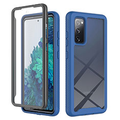 Carcasa Bumper Funda Silicona Transparente 360 Grados ZJ1 para Samsung Galaxy S20 Lite 5G Azul