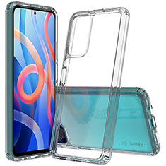 Carcasa Bumper Funda Silicona Transparente 360 Grados ZJ1 para Xiaomi Poco M4 Pro 5G Gris