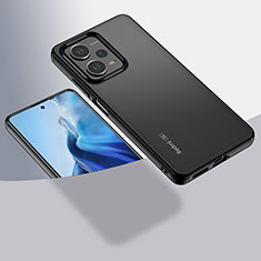 Carcasa Bumper Funda Silicona Transparente 360 Grados ZJ1 para Xiaomi Redmi Note 12 Explorer Negro