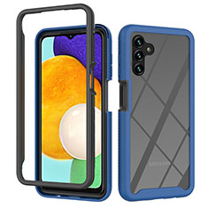 Carcasa Bumper Funda Silicona Transparente 360 Grados ZJ2 para Samsung Galaxy A04s Azul