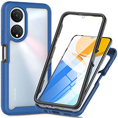 Carcasa Bumper Funda Silicona Transparente 360 Grados ZJ3 para Huawei Honor X7 Azul