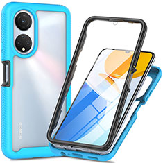 Carcasa Bumper Funda Silicona Transparente 360 Grados ZJ3 para Huawei Honor X7 Azul Cielo