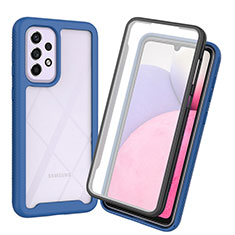 Carcasa Bumper Funda Silicona Transparente 360 Grados ZJ3 para Samsung Galaxy A33 5G Azul