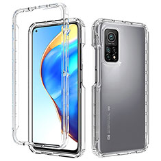 Carcasa Bumper Funda Silicona Transparente 360 Grados ZJ3 para Xiaomi Mi 10T Pro 5G Claro