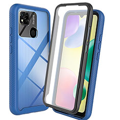 Carcasa Bumper Funda Silicona Transparente 360 Grados ZJ3 para Xiaomi Redmi 9 Activ Azul