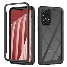 Carcasa Bumper Funda Silicona Transparente 360 Grados ZJ4 para Samsung Galaxy A73 5G Negro