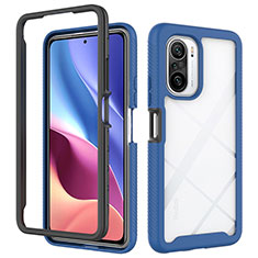 Carcasa Bumper Funda Silicona Transparente 360 Grados ZJ4 para Xiaomi Mi 11i 5G Azul