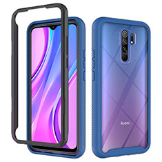 Carcasa Bumper Funda Silicona Transparente 360 Grados ZJ4 para Xiaomi Poco M2 Azul