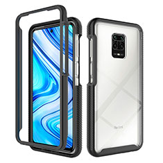 Carcasa Bumper Funda Silicona Transparente 360 Grados ZJ4 para Xiaomi Poco M2 Pro Negro