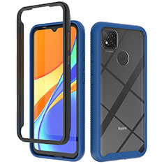 Carcasa Bumper Funda Silicona Transparente 360 Grados ZJ4 para Xiaomi Redmi 9 Activ Azul