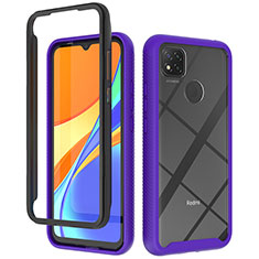 Carcasa Bumper Funda Silicona Transparente 360 Grados ZJ4 para Xiaomi Redmi 9 Activ Morado