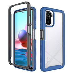 Carcasa Bumper Funda Silicona Transparente 360 Grados ZJ4 para Xiaomi Redmi Note 11 SE India 4G Azul