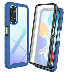 Carcasa Bumper Funda Silicona Transparente 360 Grados ZJ4 para Xiaomi Redmi Note 12 Pro 4G Azul