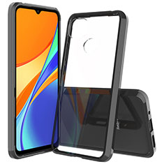 Carcasa Bumper Funda Silicona Transparente 360 Grados ZJ5 para Xiaomi Redmi 9 Activ Negro