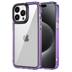 Carcasa Bumper Funda Silicona Transparente AC1 para Apple iPhone 15 Pro Purpura Claro