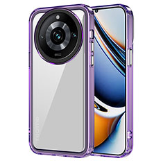 Carcasa Bumper Funda Silicona Transparente AC1 para Realme Narzo 60 Pro 5G Purpura Claro