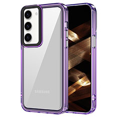 Carcasa Bumper Funda Silicona Transparente AC1 para Samsung Galaxy S25 5G Purpura Claro