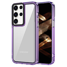 Carcasa Bumper Funda Silicona Transparente AC1 para Samsung Galaxy S25 Ultra 5G Purpura Claro