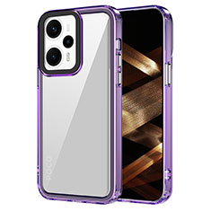 Carcasa Bumper Funda Silicona Transparente AC1 para Xiaomi Redmi Note 12 Turbo 5G Purpura Claro