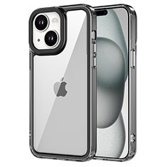 Carcasa Bumper Funda Silicona Transparente AC2 para Apple iPhone 15 Negro