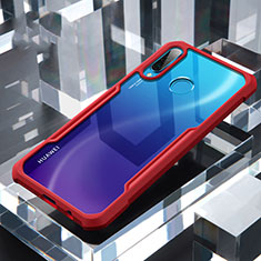 Carcasa Bumper Funda Silicona Transparente Espejo H01 para Huawei P30 Lite New Edition Rojo