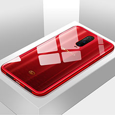 Carcasa Bumper Funda Silicona Transparente Espejo H01 para Oppo RX17 Pro Rojo