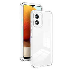 Carcasa Bumper Funda Silicona Transparente Espejo H01P para Motorola Moto E13 Blanco