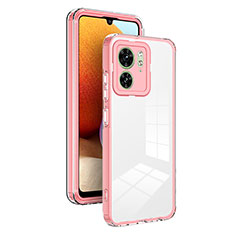 Carcasa Bumper Funda Silicona Transparente Espejo H01P para Motorola Moto Edge (2023) 5G Oro Rosa