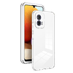 Carcasa Bumper Funda Silicona Transparente Espejo H01P para Motorola Moto G53 5G Blanco