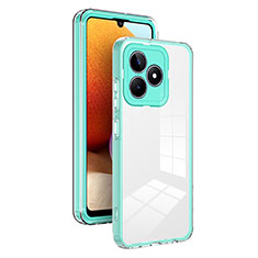 Carcasa Bumper Funda Silicona Transparente Espejo H01P para Realme C51 Verde