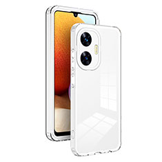 Carcasa Bumper Funda Silicona Transparente Espejo H01P para Realme C55 Blanco