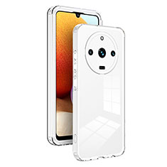 Carcasa Bumper Funda Silicona Transparente Espejo H01P para Realme Narzo 60 Pro 5G Blanco